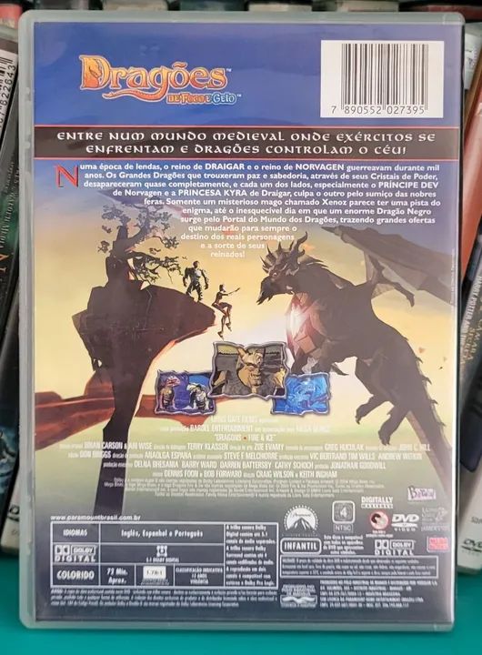 DVD Filme Desenho Dragões de Fogo e Gelo Original - Foto 2