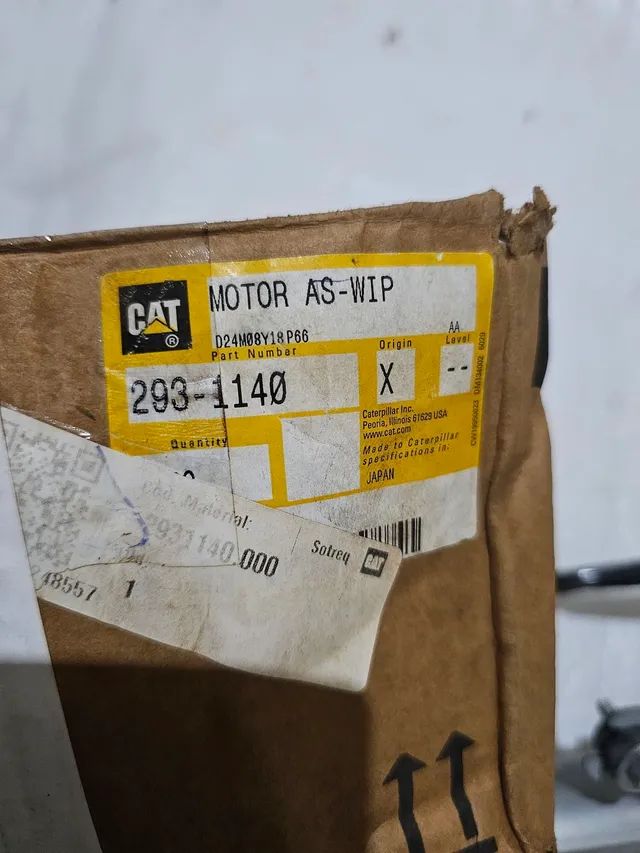 Escavadeira caterpillar conjunto motor limpador parabrisa novo original  2931140 - Foto 4