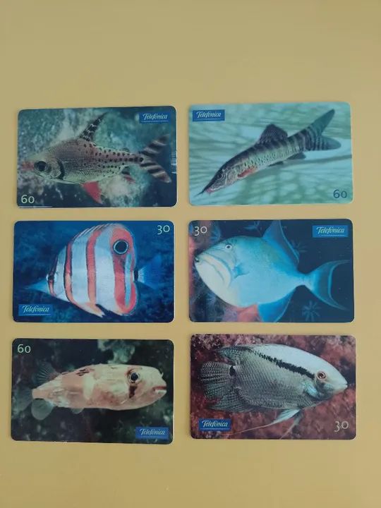 Cartões telefônicos várias séries 