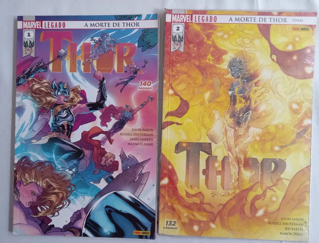 Mini série em dois quadrinhos a morte de Thor da panini comics 