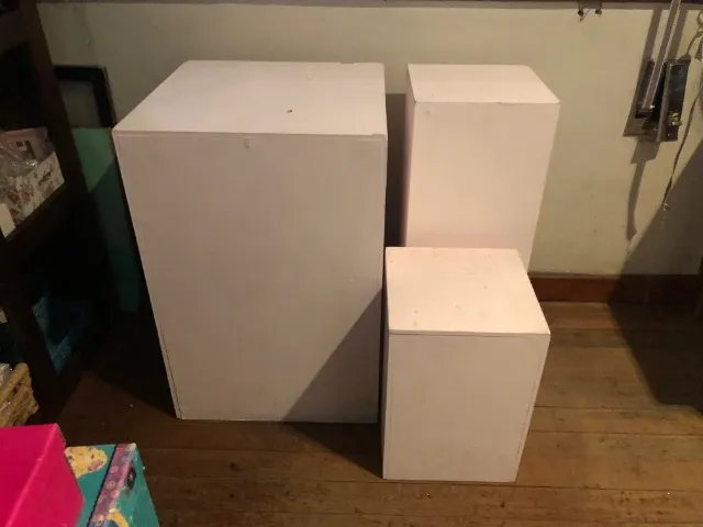 Caixas em mdf kit com 3 unidades