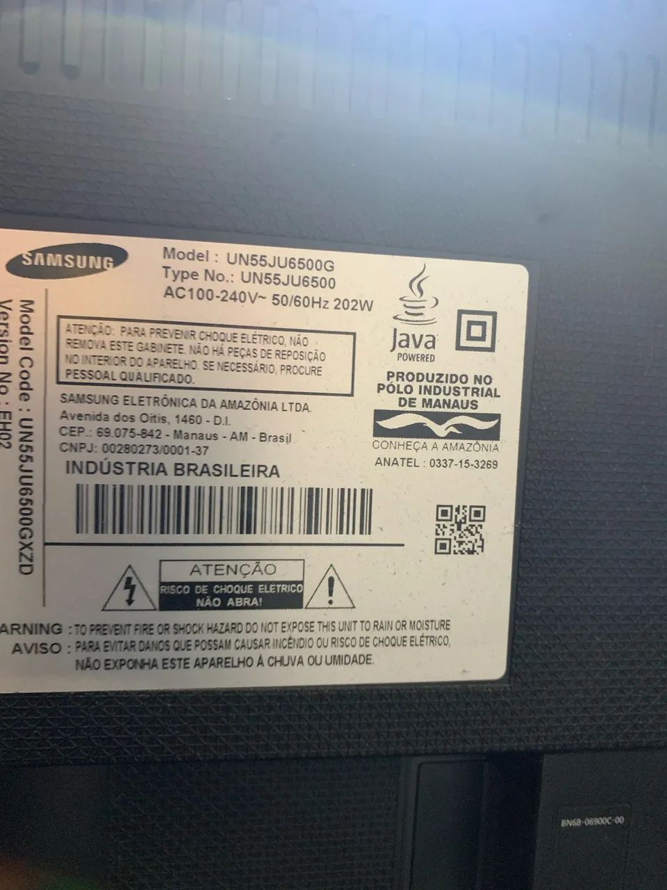 Smart TV Samsung 55" (UHD 4K)- com pequeno detalhe na imagem - Foto 5