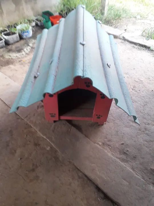 Casinha para cachorro Rosa usada  - Foto 2