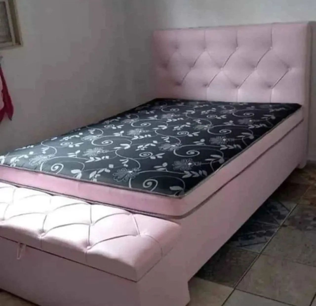 Cama Box Casal com Cabeceira e bau FRETE GRÁTIS  - Foto 3