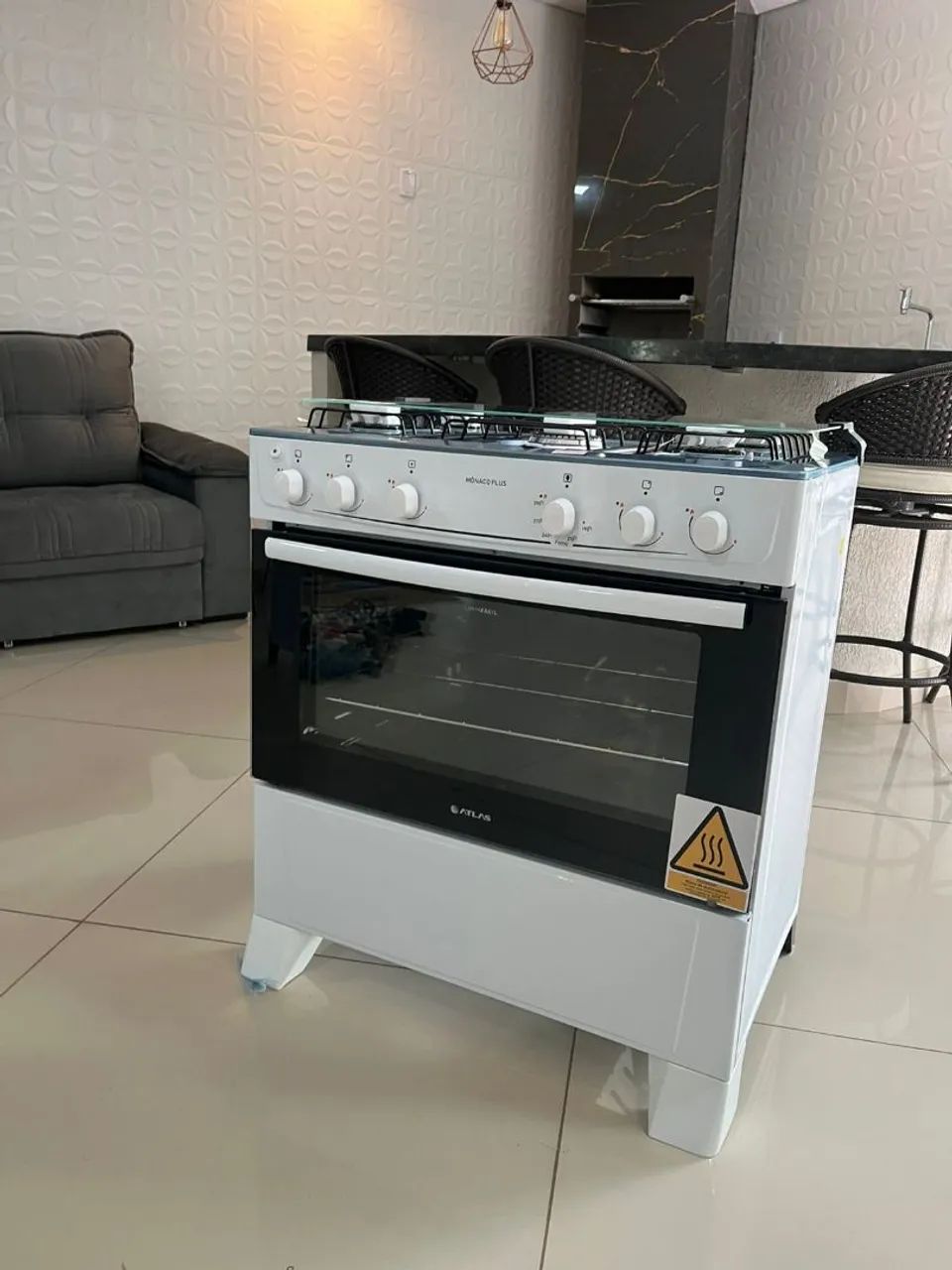 Fogão Atlas Mônaco Plus 5 Bocas - Novo - Foto 4