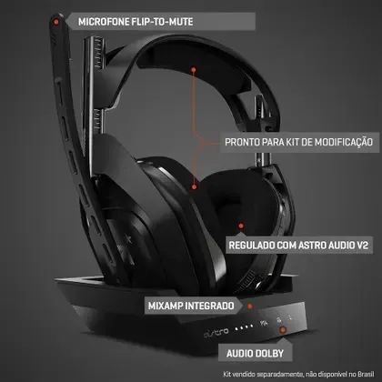  Astro A50 + Base Gen 4 Semi Novo  - Foto 2