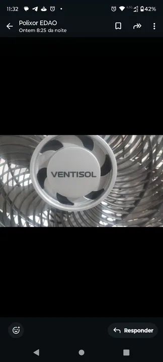 Ventilador 110 valor 200,00 bem conversando  - Foto 2