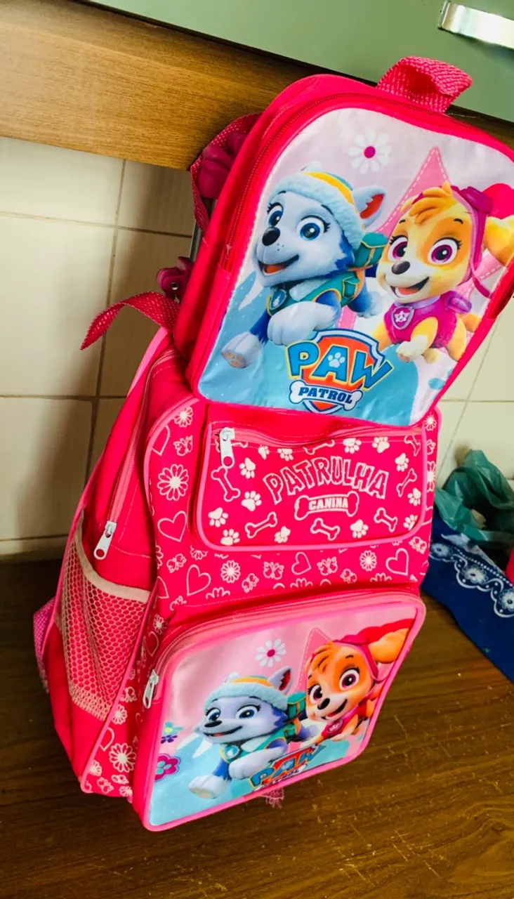 Mochila Infantil Patrulha Canina - Rosa