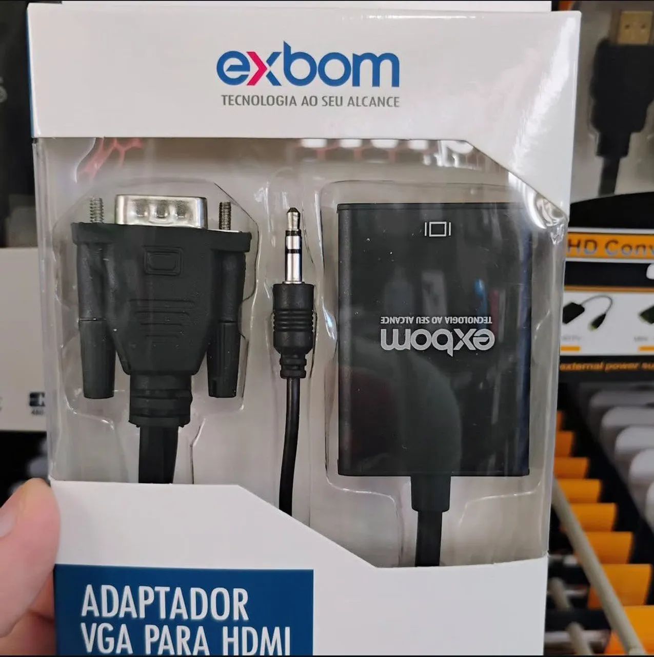 Adaptador VGA para HDMI Exbom