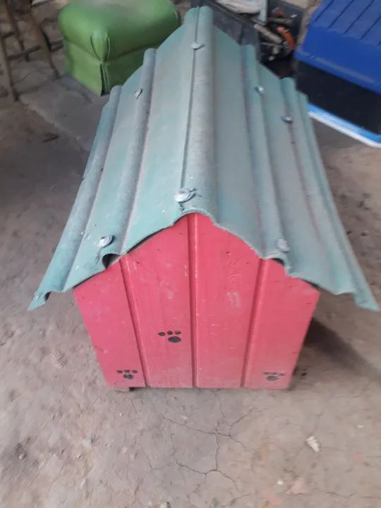Casinha para cachorro Rosa usada  - Foto 4