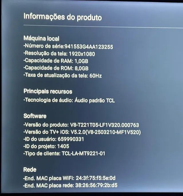 40-inch Television64289867967874123