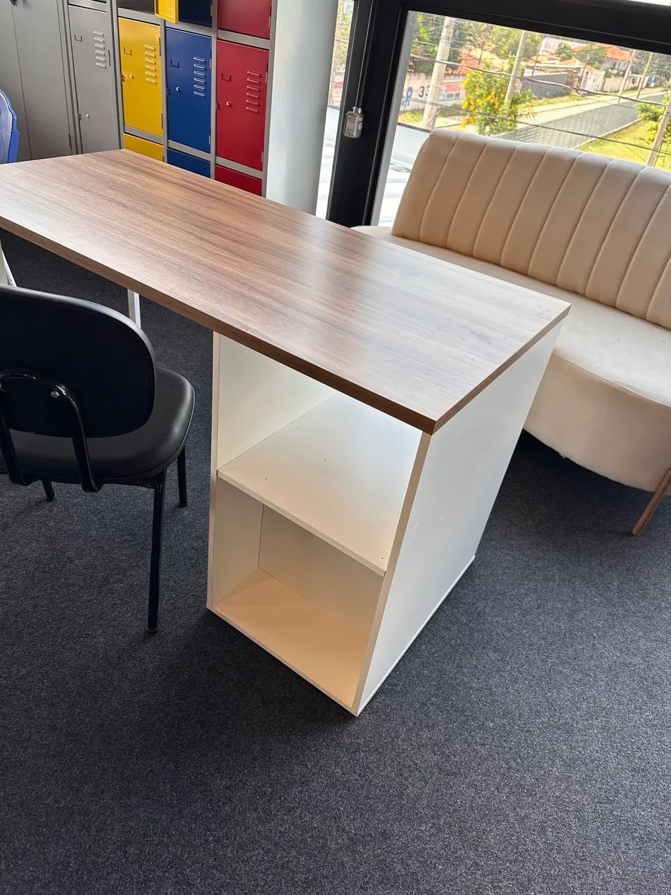 MESA VIENA DE ESCRITÓRIO COM GAVETAS E NICHO  - LOJA IKONMIXOFFICE  - Foto 3
