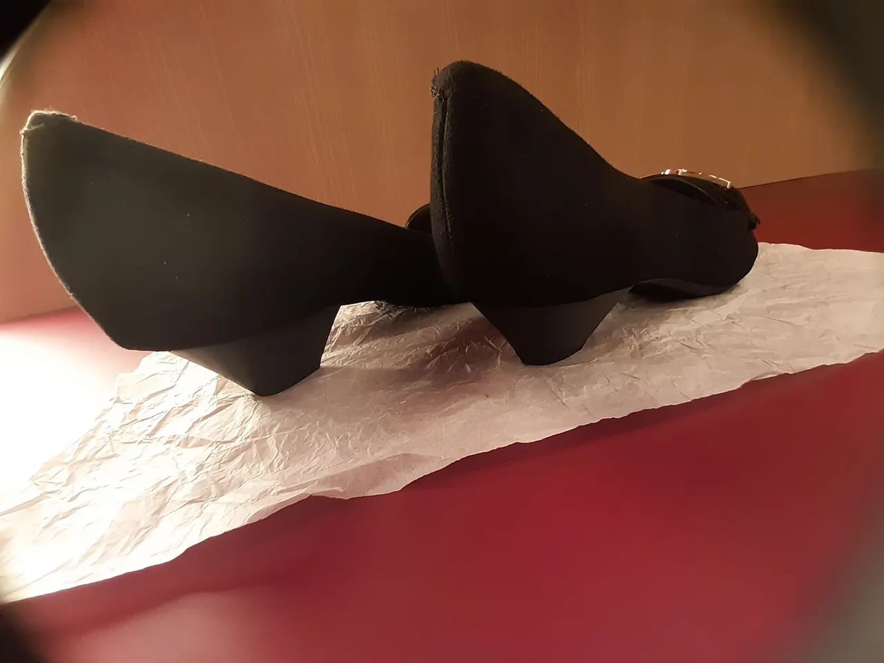 Sapato Feminino Vizzano Camurça Preto 39 - Foto 4