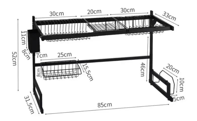 Cozinha Suspensa Modular Escorredor Louça Organizador - Produto novo/lacrado - Foto 2