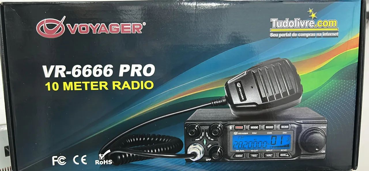 Rádio transceptor PX Voyager VR-6666 Pro - Telefonia Fixa e Sem