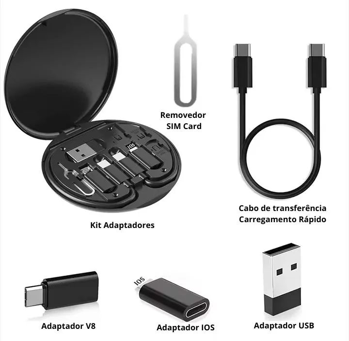 Kit de adaptadores multifuncional 5 em 1 - Foto 3