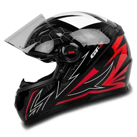 Capacete De Moto Esportivo Fw3 Gt 2 Com Narigueira Viseira Cristal - Foto 6