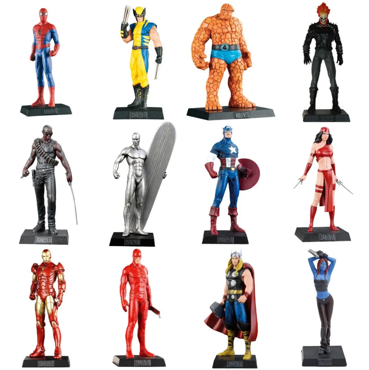 Coleção Marvel Action Figures.