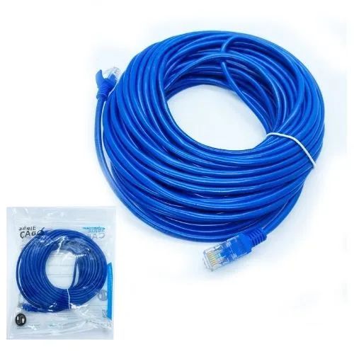 Cabo de Rede RJ45 CAT5 Azul 10Metros