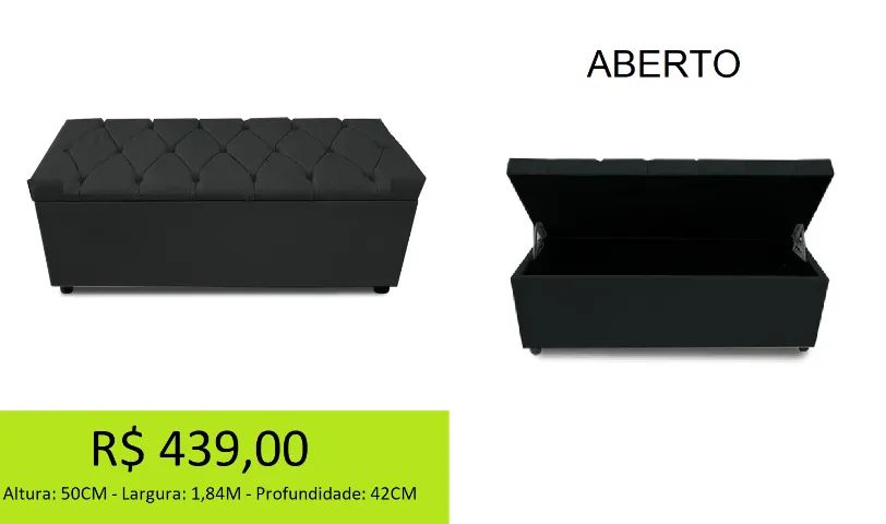 Recamier tamanho king luxuoso