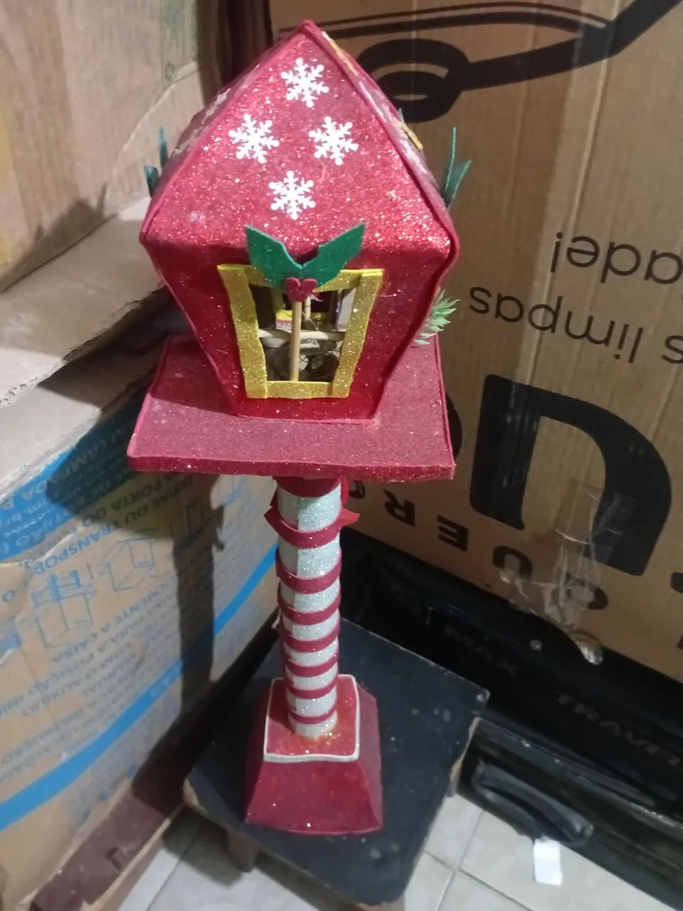 Poste natalino artesanal de led*novo*! - Foto 4