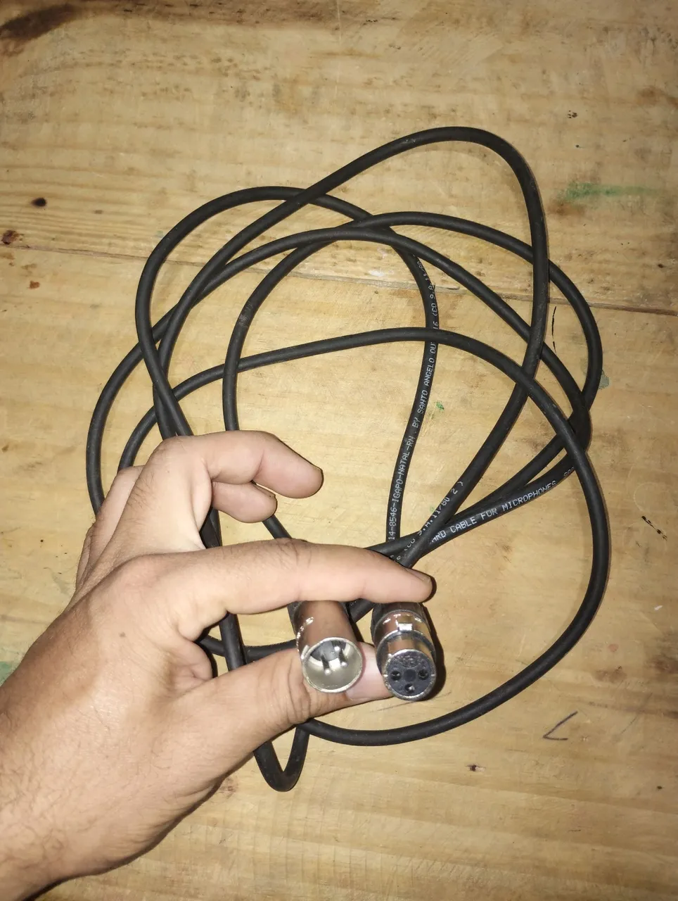 Cabo XLR Santo Angelo para Microfone