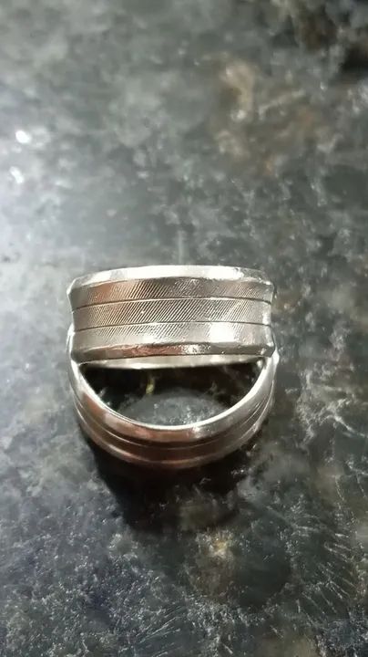 Par de aliança prata 925