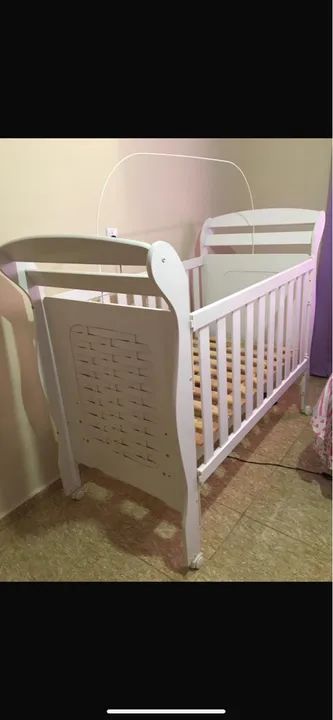 Berço Americano de madeira branco