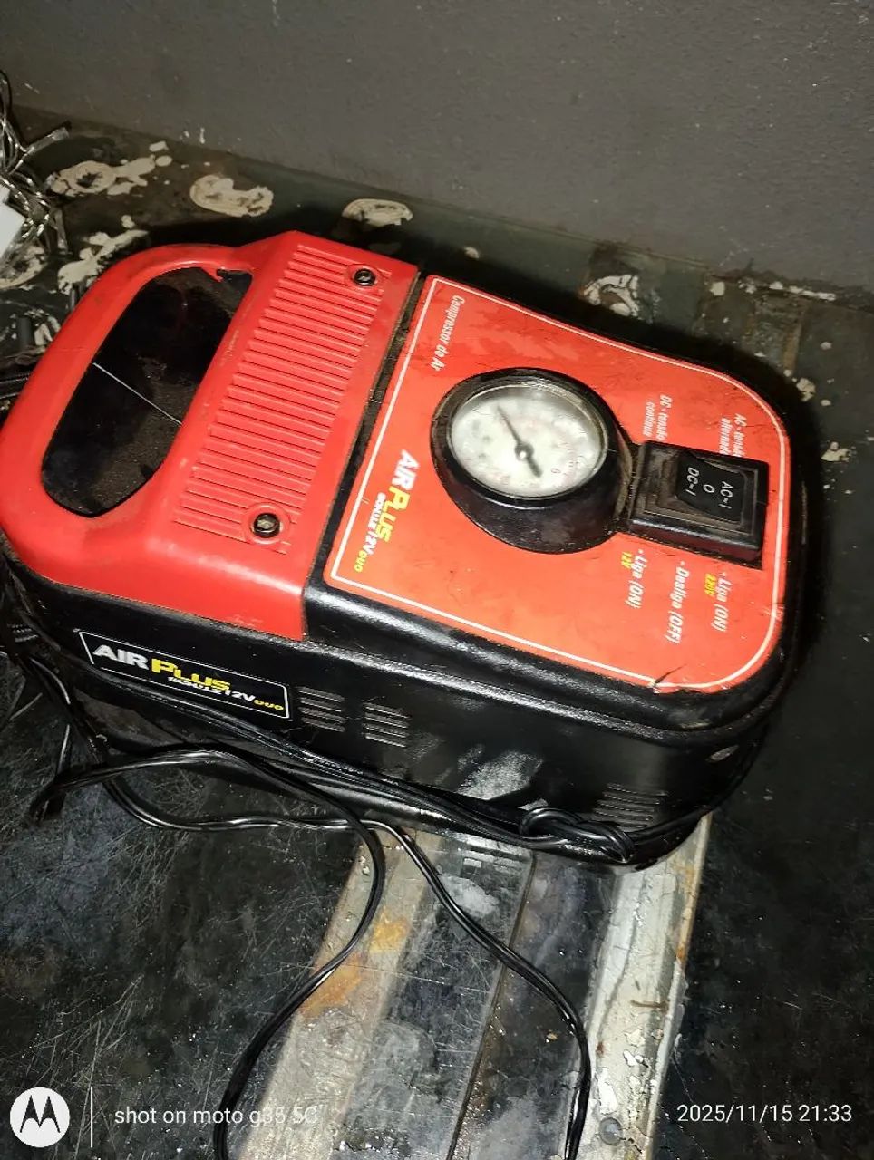 Compressor portátil liga mas não sai ar - Foto 3