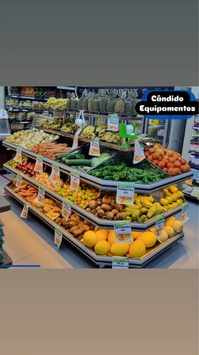 Fruteira de centro ou de parede para Supermercado