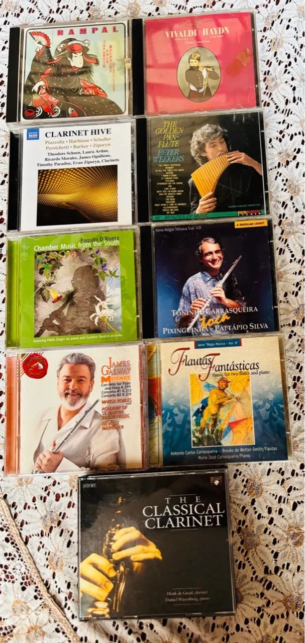 10 CDS de instrumentos de sopro