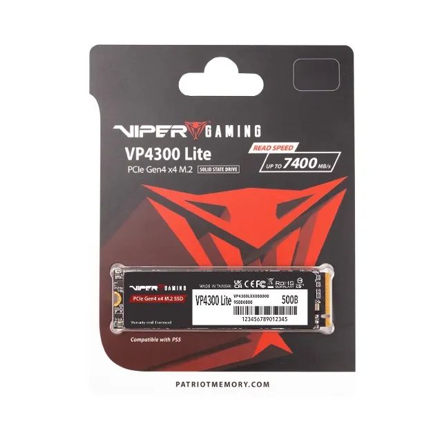 SSD 500 M.2 Nvme 7400 MB/s Patriot Viper Gaming Lite VP4300L - ORIGINAL - PC | NOTEBOOK |  - Foto 3