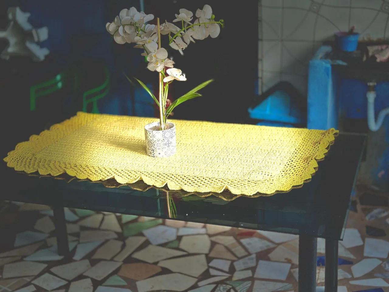 Mesa de Vidro temperado poço entregar