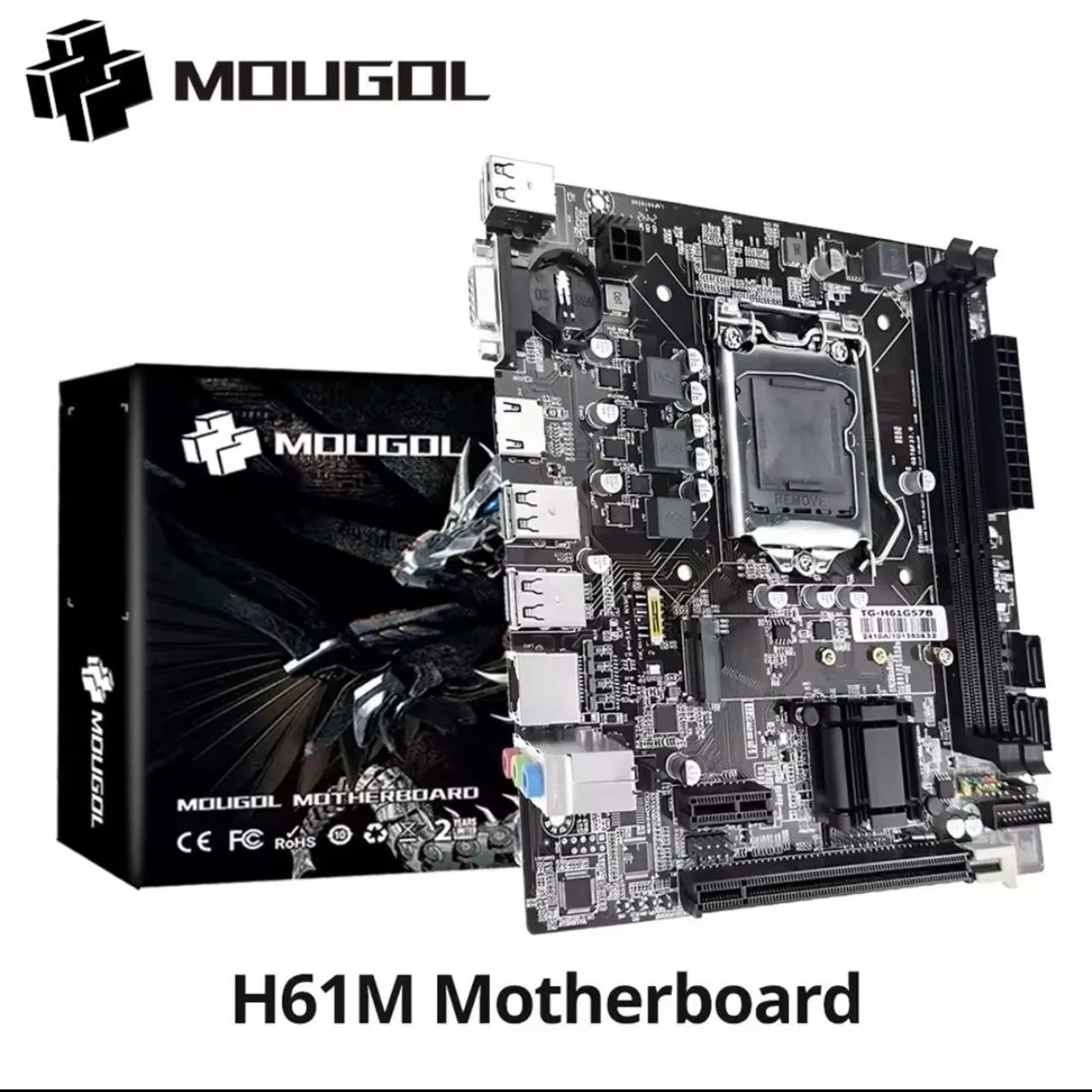 MOUGOL H61M 1155 DDR3 M2 MOTHERBOARD64302741602690122