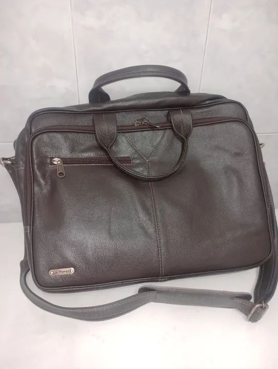 Bolsa Executiva de Couro Marrom - Foto 4