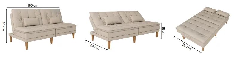 Sofá Cama Baú Cronic - Foto 3