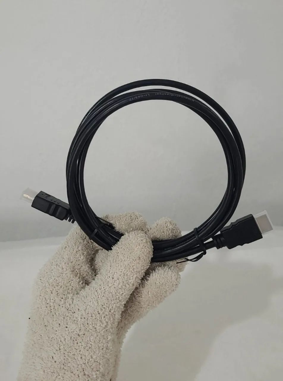 Cabo HDMI Preto de 1 metro e 80 cm, novo, de alta qualidade, útil para várias ocasiões. - Foto 3