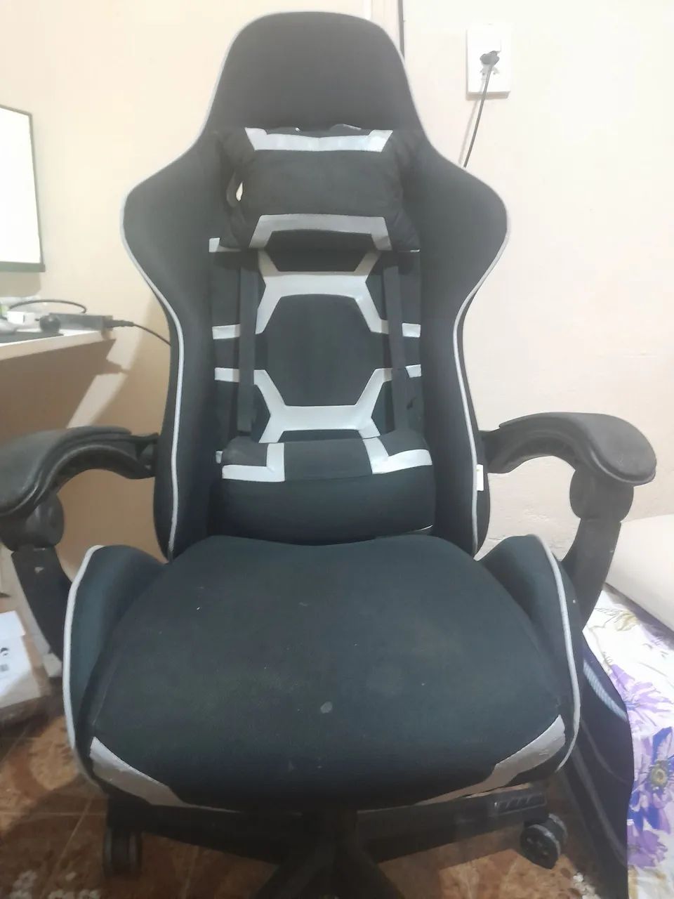 Cadeira gamer preta pelegrini  - Foto 2