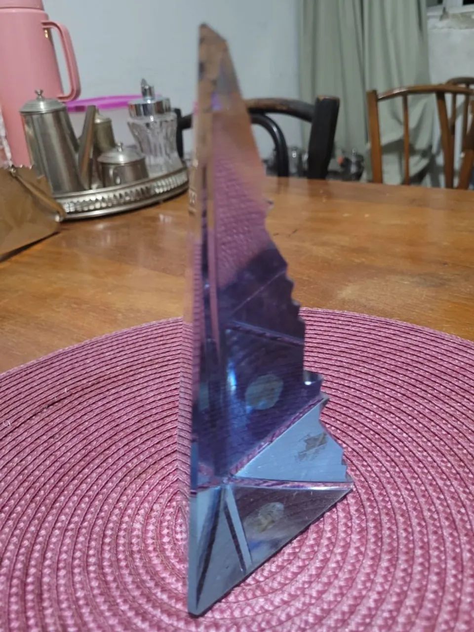 Pirâmide de cristal lapidado  - Foto 4