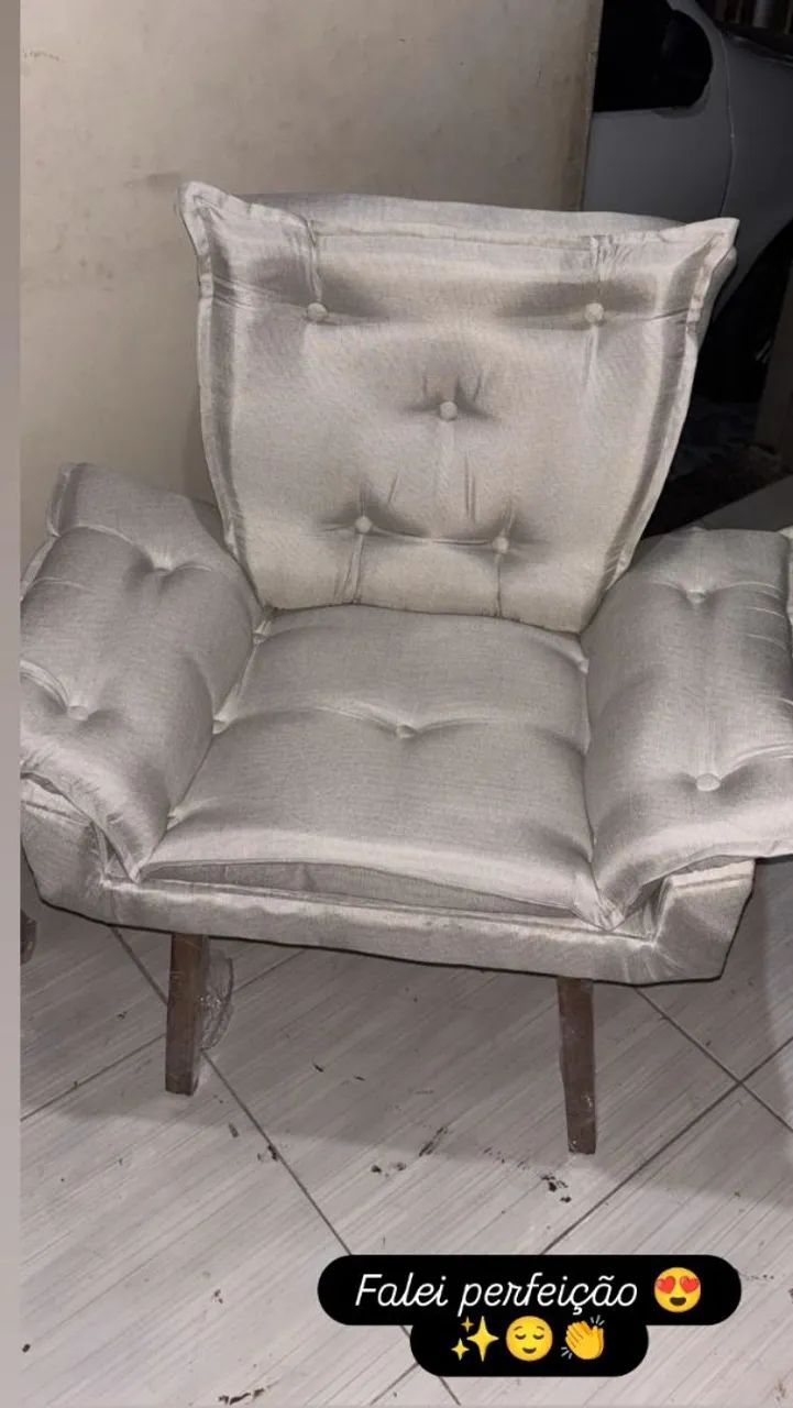   Poltronas e Puff em Veludo em todas as cores - Foto 2