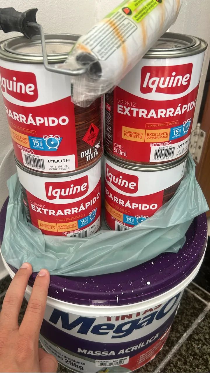 Vendo itens de pintura, seladora, tinta, massa acrílica e verniz - Foto 2