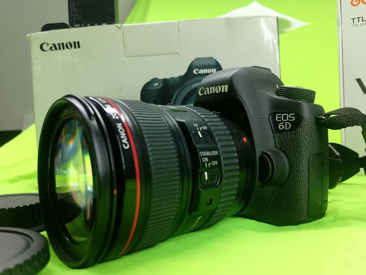 Kit Câmera Canon EOS 6D com Lente 24-105mm, Flash Godox v1 e Acessórios - Foto 2