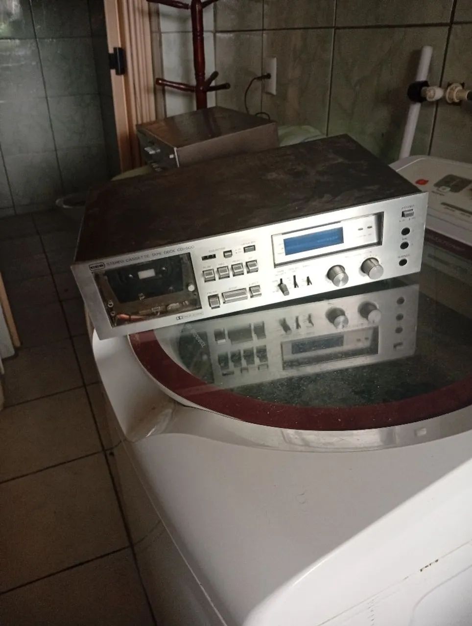 Tape deck cce CD 500 ligando com as funções mais não testado - Foto 5