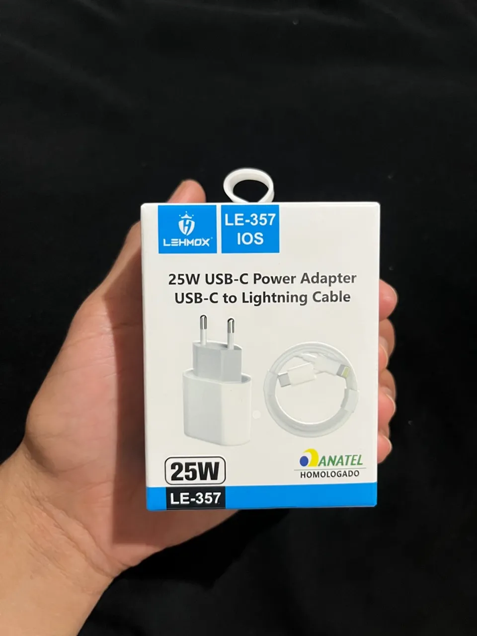 Carregador LEHMOX 25W USB-C para iPhone - Novo
