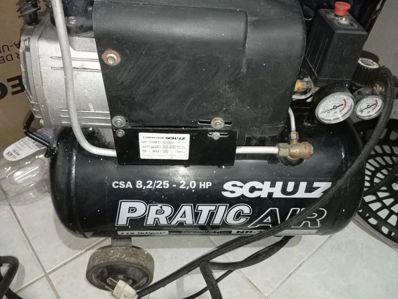 Compressor de ar Schulz Pratica'R 8,2/25 - 2,0 HP - Foto 3