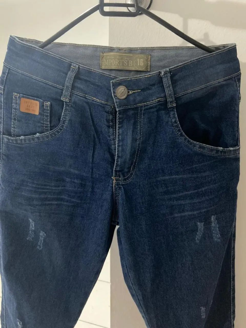 Calça Jeans slim Azul Escuro