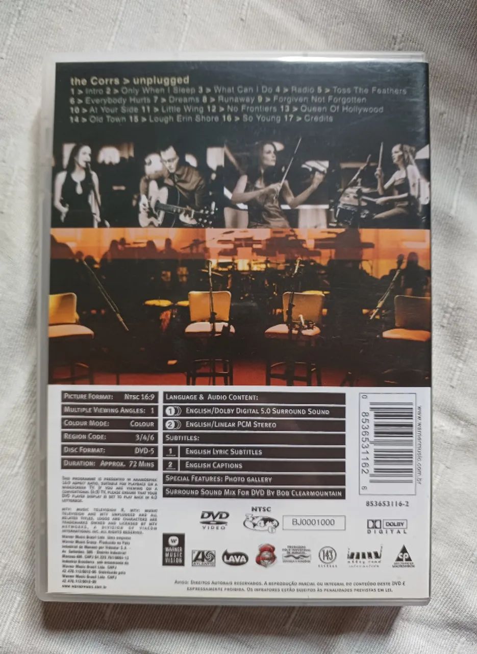 Dvd The Corrs - Unplugged - Impecável Estado - Foto 3
