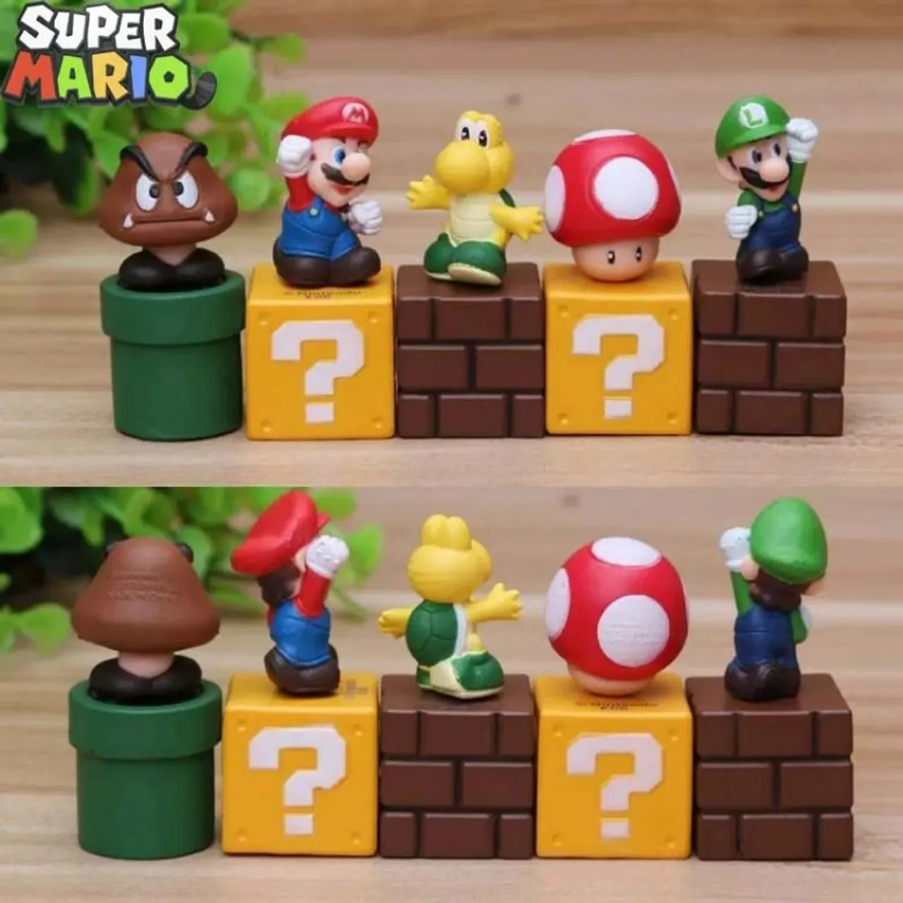 Bonecos Super Mario 5 peças 
