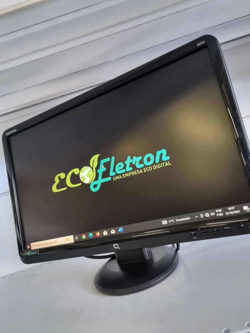 Monitor HP Compaq 20/21 Polegadas Widescreen VGA Ótimo Estado Preto