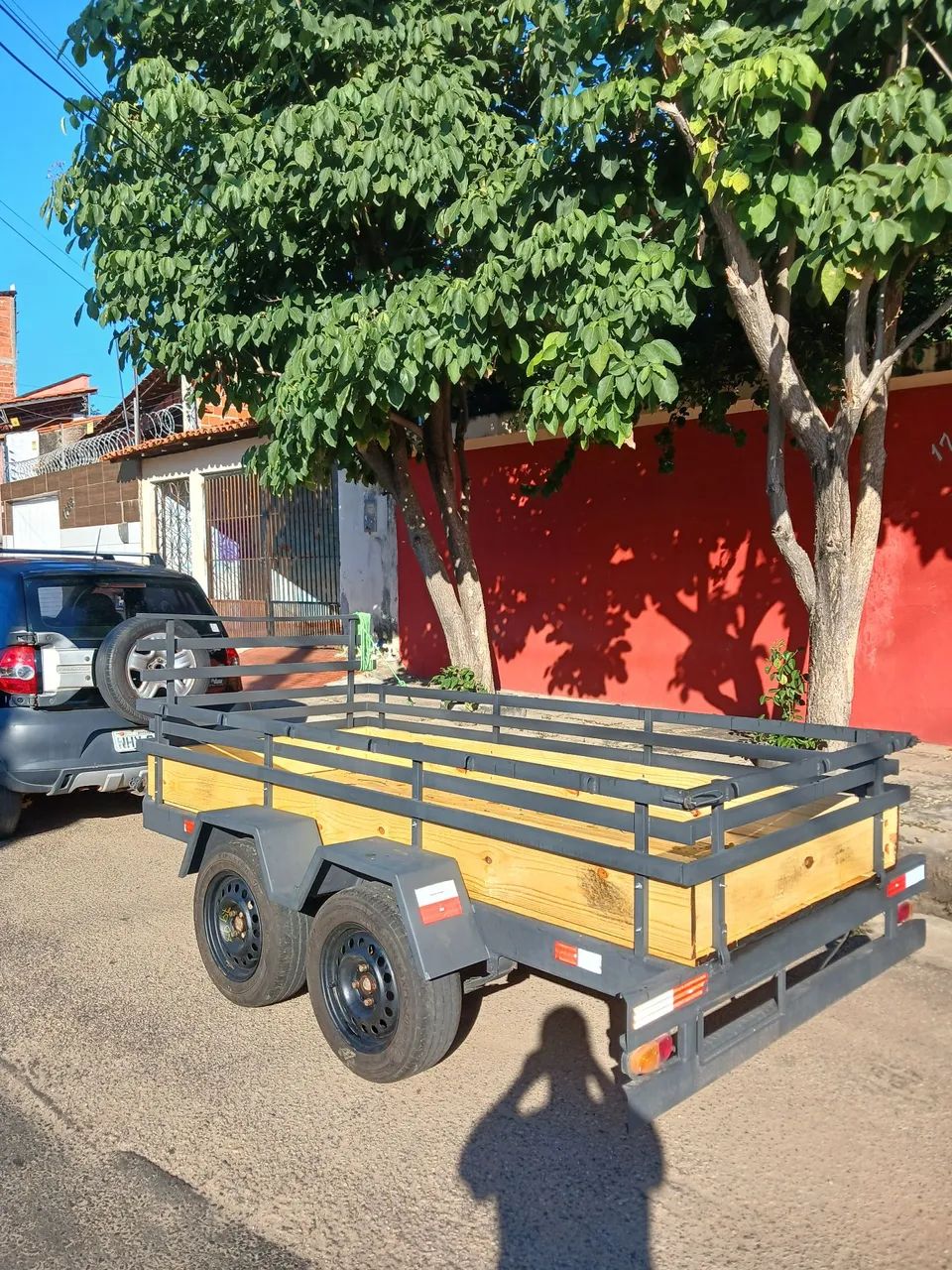 BAIXOU! - Carretinha para transporte - Madeira e Aço Reforçado - Foto 2